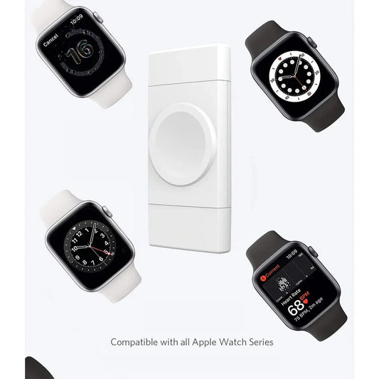 2-in-1 Wireless Watch Charger for Apple Watch 8, 7, 6, 5, SE & Samsung Galaxy Watch 5, 4, 3, 2 – Fast Charging Station and Travel Essential - Wearable Upgrades