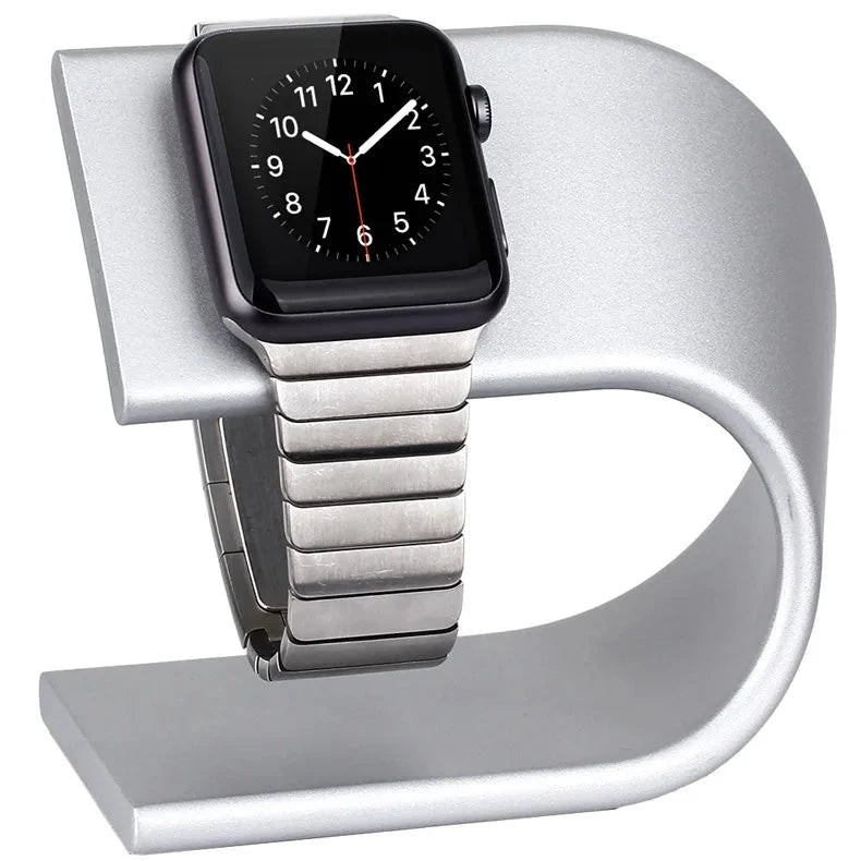 Aluminum Alloy Stand for Apple Watch Charger – Magnetic Wireless Charging Dock Station, Compatible with Apple Watch Series 6, 5, 4, 3, SE - Wearable Upgrades