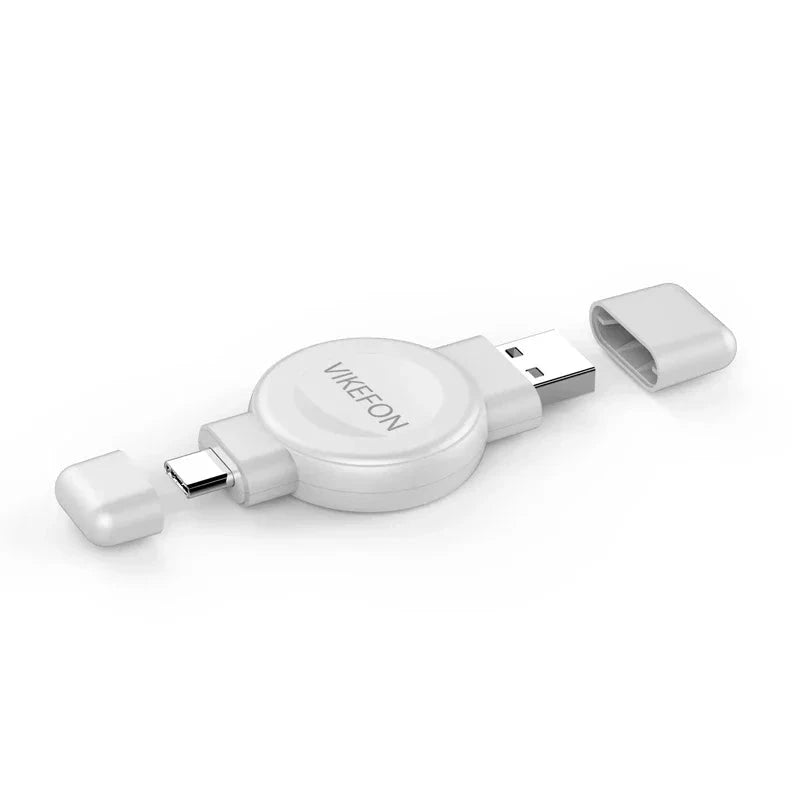 Magnetic 2-in-1 Wireless Charger for Apple Watch (Series 2-9, SE) and Samsung Galaxy Watch (6/5/4Pro/4/3 Active) – Fast Charging Station - Wearable Upgrades