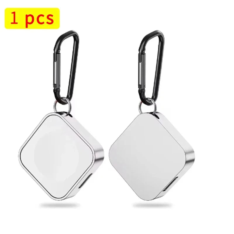 Portable Wireless Watch Charger with Type-C & 8-Pin Interfaces – Compatible with Apple Watch Ultra 49mm and Series 1-9, SE – Fast Charging - Wearable Upgrades