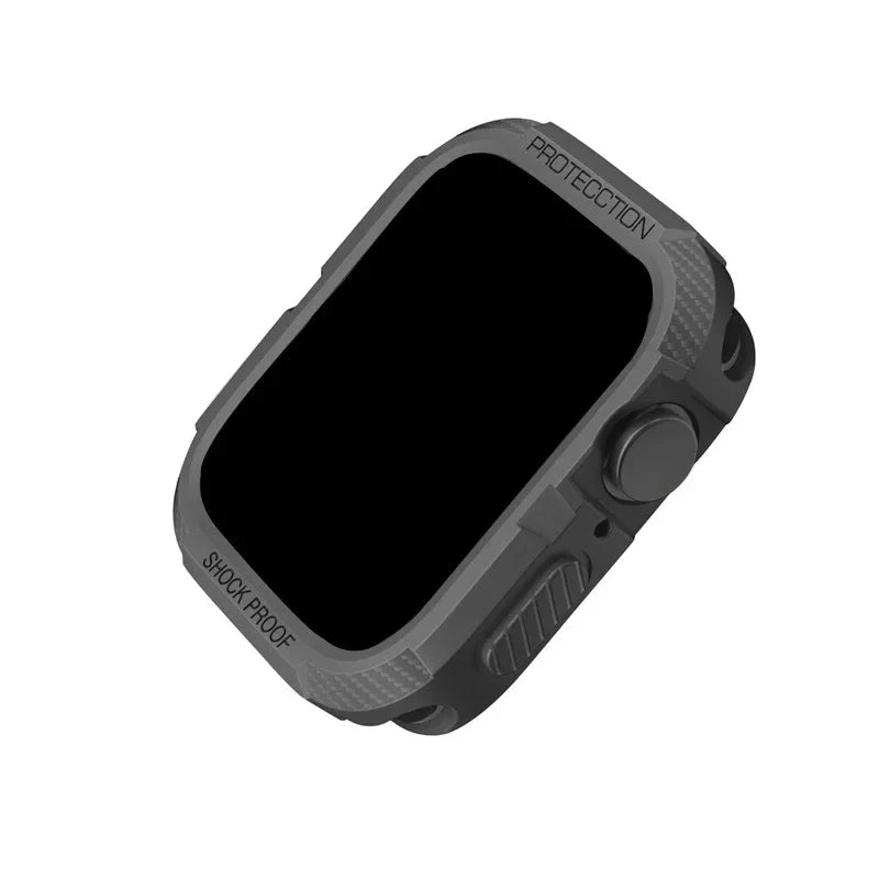 Rugged Cover for Apple Watch Case with TPU Screen Protector – Compatible with 38mm, 40mm, 41mm, 42mm, 44mm, and 45mm (Series 2, 3, 4, 5, 6, 7, 8, 9, SE) - Wearable Upgrades