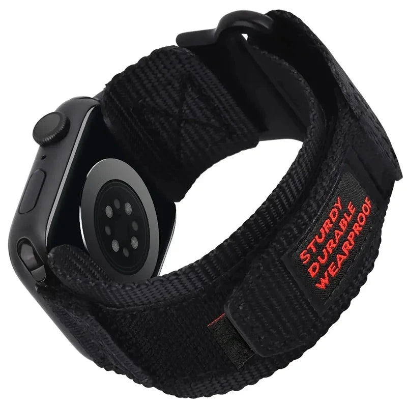 Trail Sport Nylon Loop Strap for Apple Watch Band – Compatible with 49mm, 45mm, 44mm, 42mm, 41mm, and 40mm (Series 9, 8, 7, 6, SE, Ultra 1 & 2) - Wearable Upgrades