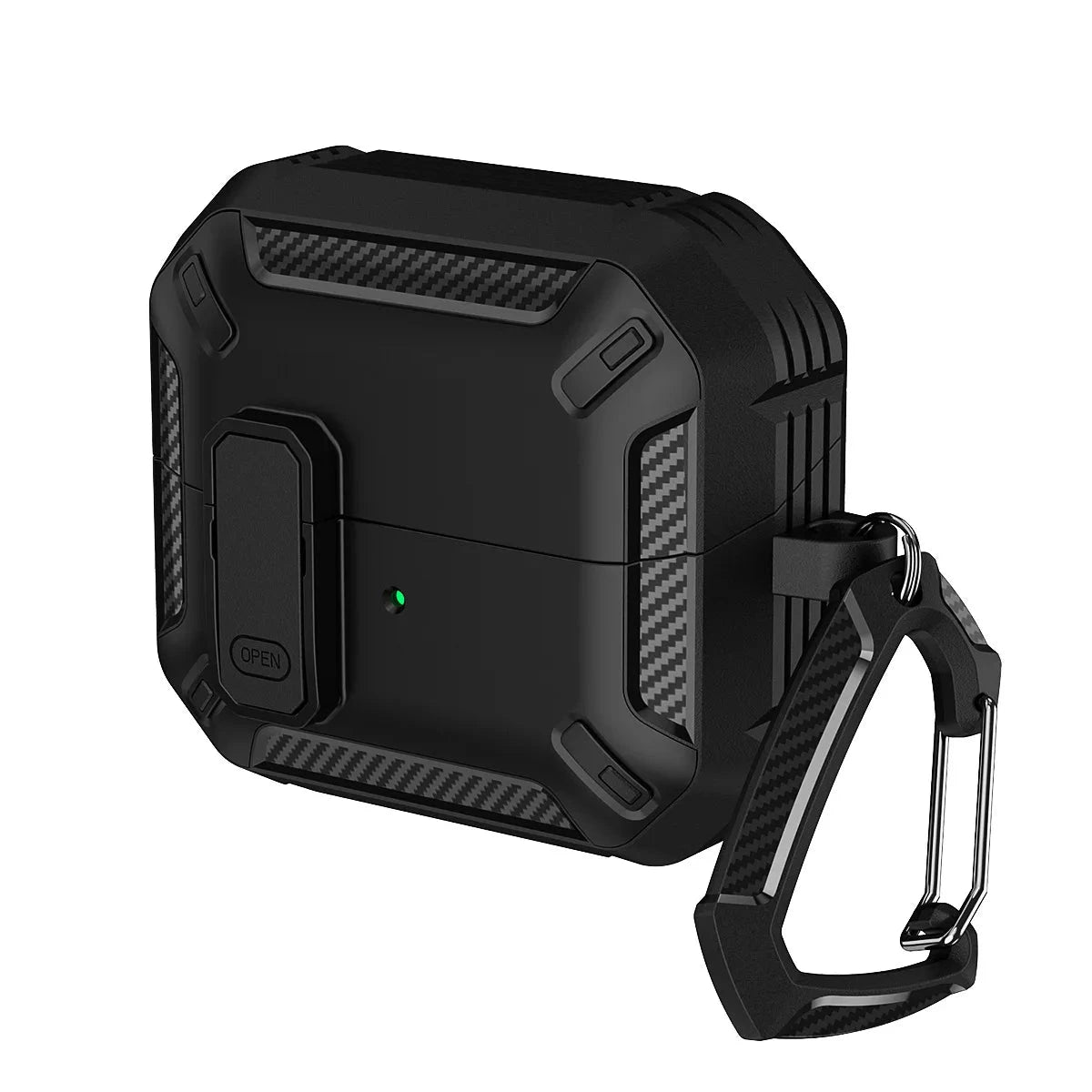 Carbon Fiber Case for Samsung Buds 3Pro – Secure Lock Protective Cover with Cleaning Kit, Compatible with Samsung Galaxy Buds 3 (2024) - Wearable Upgrades