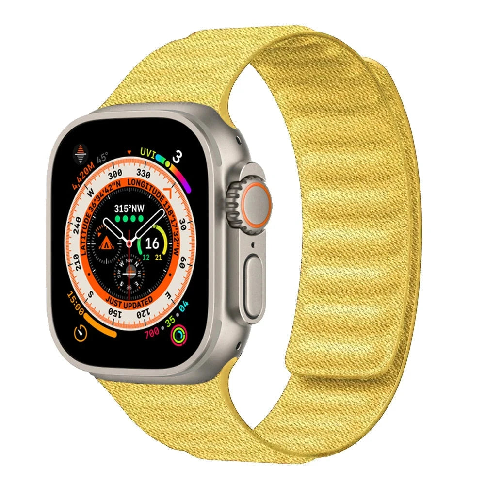 FineWoven Strap for Apple Watch, Magnetic Loop Band – Compatible with 38mm, 40mm, 41mm, 42mm, 44mm, 45mm, 49mm (Series 3, 4, 5, 6, 7, 8, 9, Ultra 2, SE) - Wearable Upgrades
