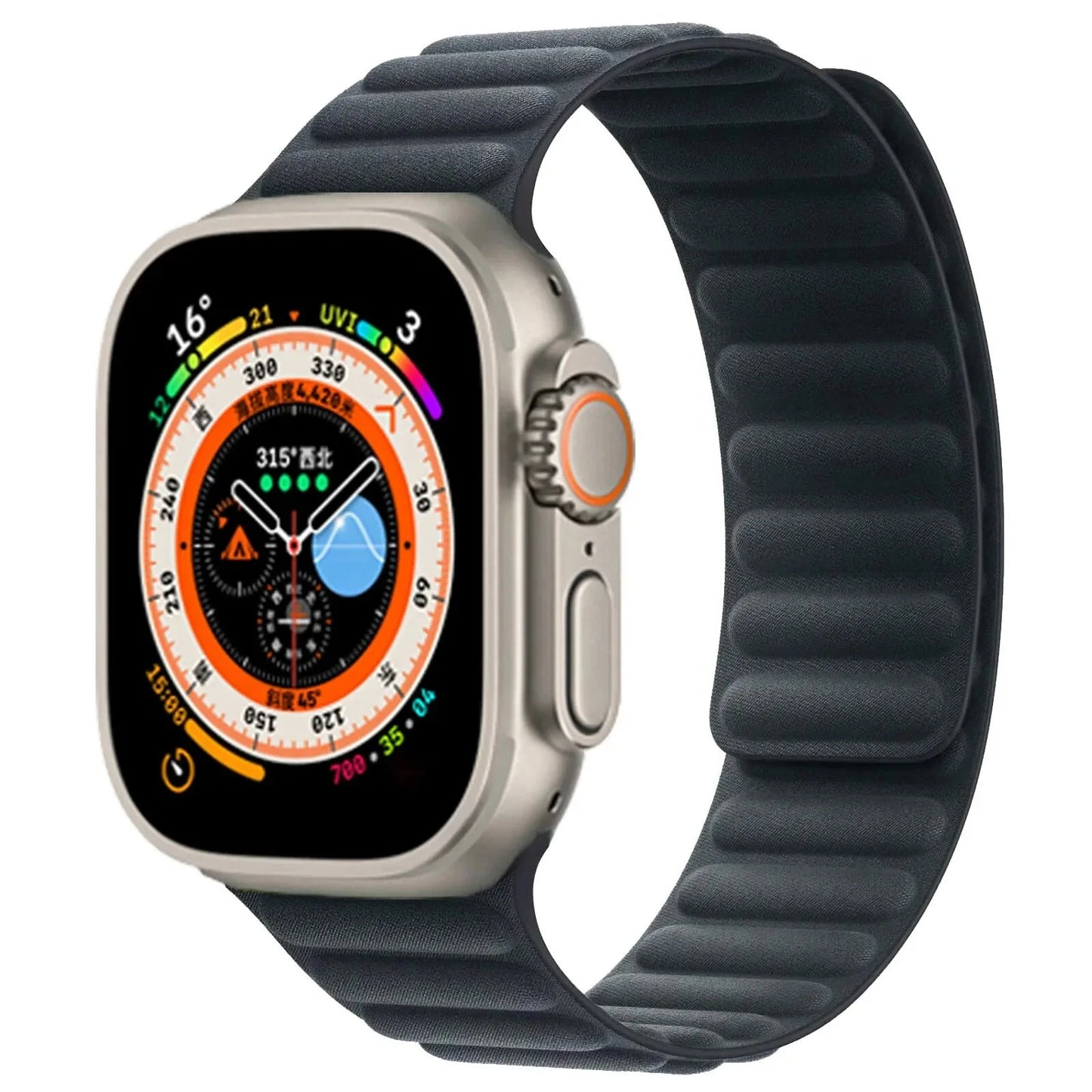 FineWoven Strap for Apple Watch, Magnetic Loop Band – Compatible with 38mm, 40mm, 41mm, 42mm, 44mm, 45mm, 49mm (Series 3, 4, 5, 6, 7, 8, 9, Ultra 2, SE) - Wearable Upgrades