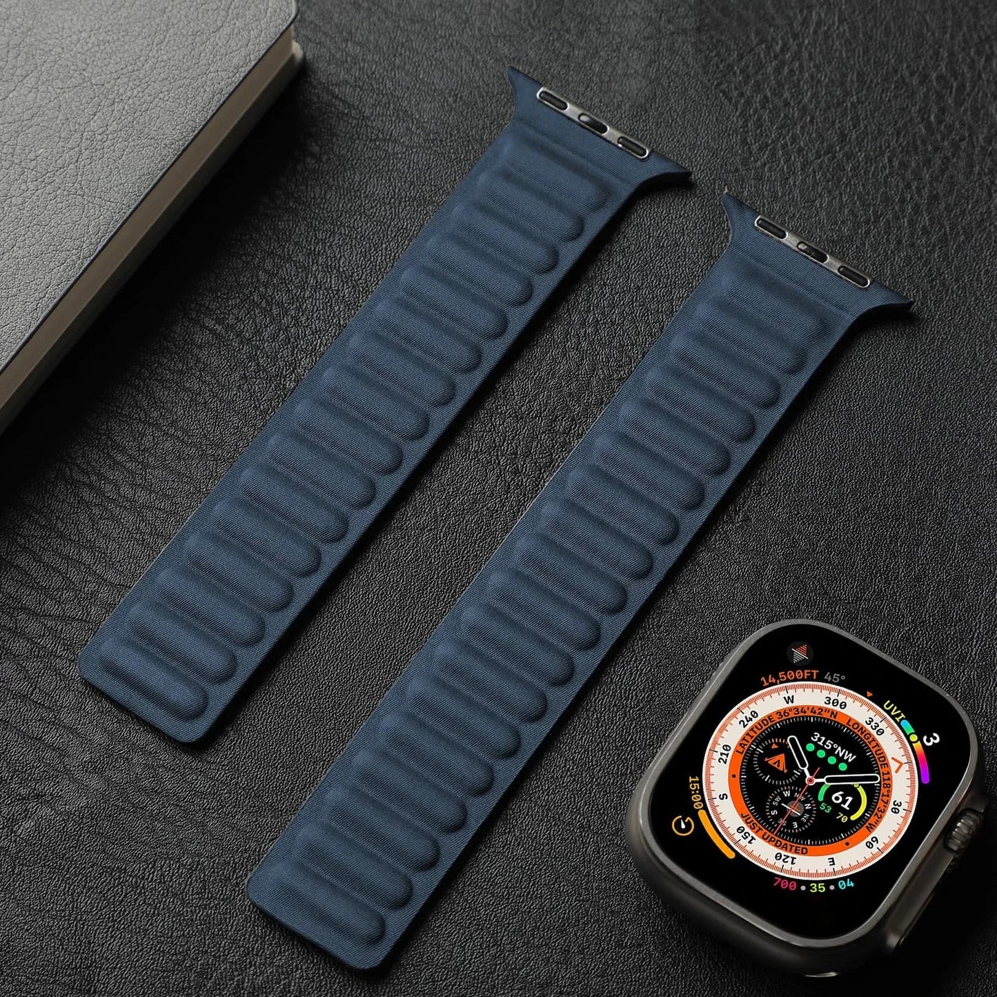 FineWoven Strap for Apple Watch, Magnetic Loop Band – Compatible with 38mm, 40mm, 41mm, 42mm, 44mm, 45mm, 49mm (Series 3, 4, 5, 6, 7, 8, 9, Ultra 2, SE) - Wearable Upgrades