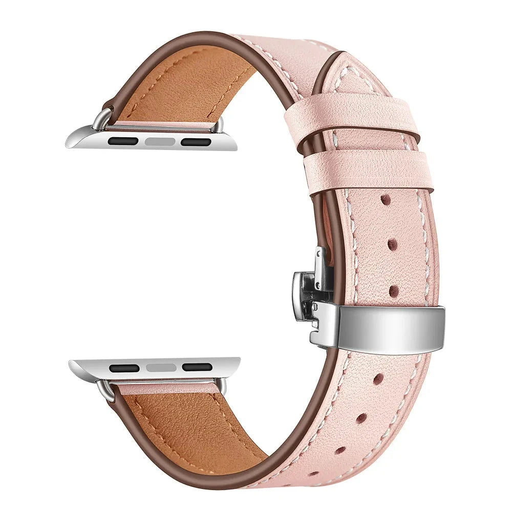 Leather Strap for Apple Watch Band – Stylish & Durable Replacement Band, Compatible with 38mm, 40mm, 41mm, 42mm, 44mm, 45mm, 49mm (Series 1, 2, 3, 4, 5, 6, 7, 8, 9, SE, Ultra 2) - Wearable Upgrades