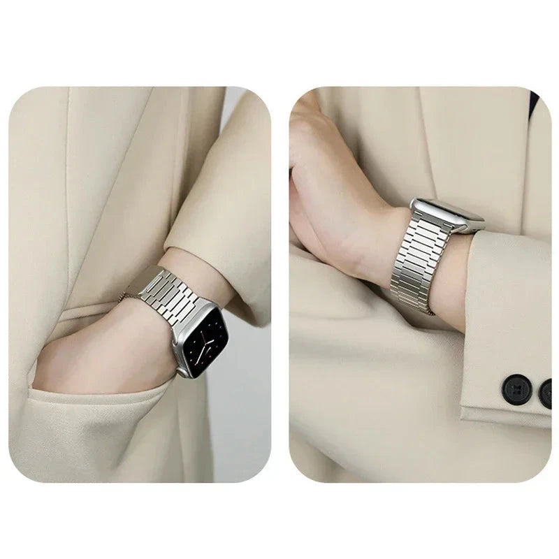 Magnetic Strap for Apple Watch, Luxury Design – Compatible with 40mm, 41mm, 42mm, 44mm, 45mm, 46mm, 49mm (Series 3, 4, 5, 6, 7, 8, 9, Ultra, SE) - Wearable Upgrades