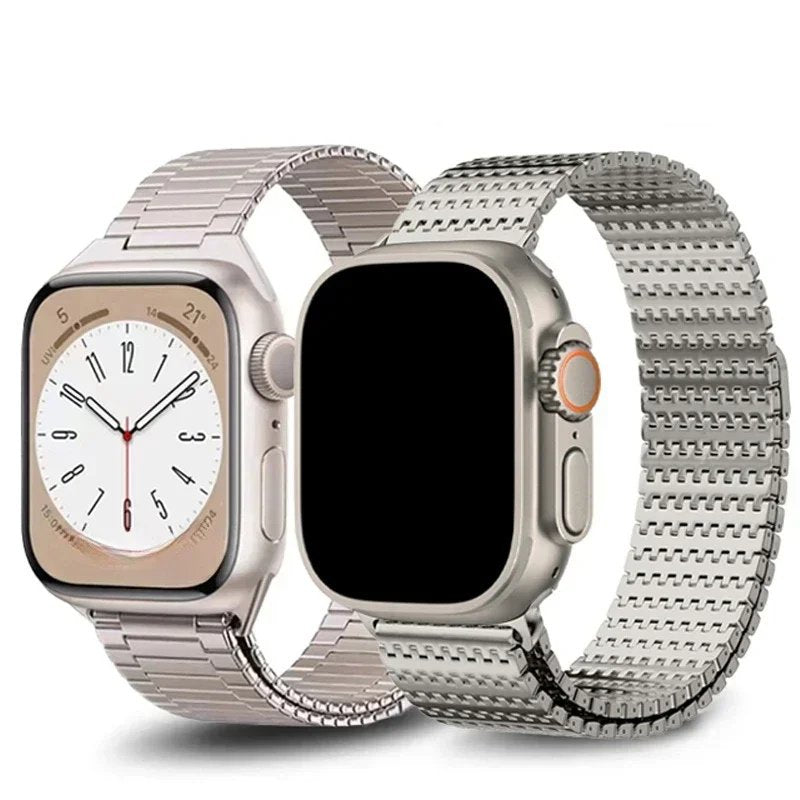Magnetic Replacement Strap Compatible with Apple Watch (Series 3–9, SE, Ultra; 40 / 41 / 42 / 44 / 45 / 46 / 49 mm) - Wearable Upgrades
