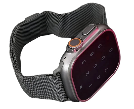 Milanese Loop Strap for Apple Watch – Stainless Steel Replacement Band, Compatible with Series 3, 4, 5, 6, 7, 8, 9, SE, and Ultra 2 (38mm to 49mm) - Wearable Upgrades