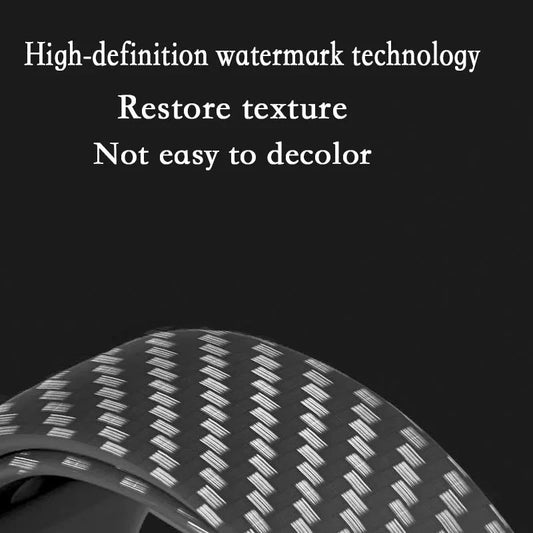 Printed Carbon Fiber Apple Watch Band – Stylish and Durable, Compatible with Apple Watch Series 3, 4, 5, 6, 7, 8, 9, SE (38mm & 42mm) and Ultra 2 (40mm, 41mm, 44mm, 45mm, 49mm) - Wearable Upgrades