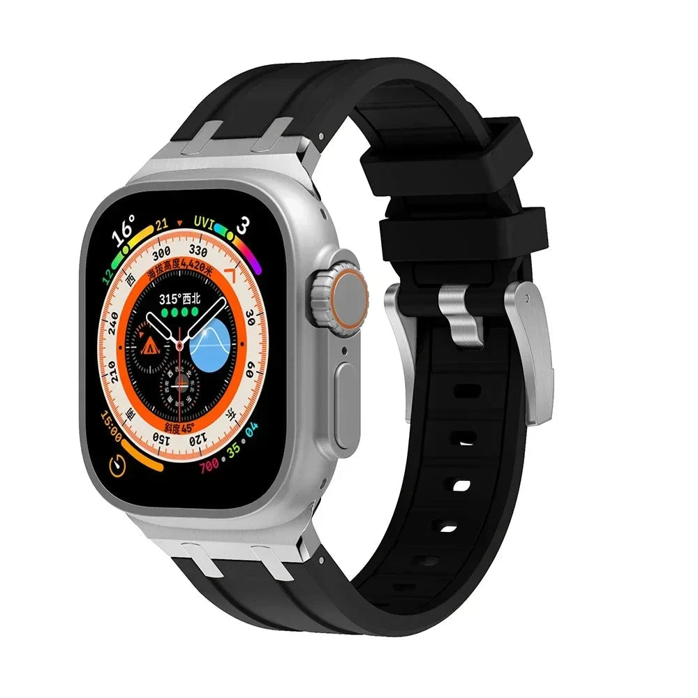 Silicone Strap for Apple Watch Band – Soft & Durable, Compatible with Ultra 2 (49mm & 46mm), Series 10, 9, 8, 7 (45mm & 41mm), and SE, 6, 5, 4 (44mm, 42mm & 40mm) - Wearable Upgrades