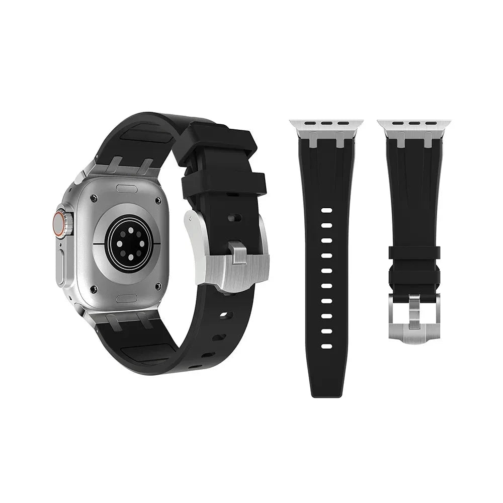 Silicone Strap for Apple Watch Band – Soft & Durable, Compatible with Ultra 2 (49mm & 46mm), Series 10, 9, 8, 7 (45mm & 41mm), and SE, 6, 5, 4 (44mm, 42mm & 40mm) - Wearable Upgrades