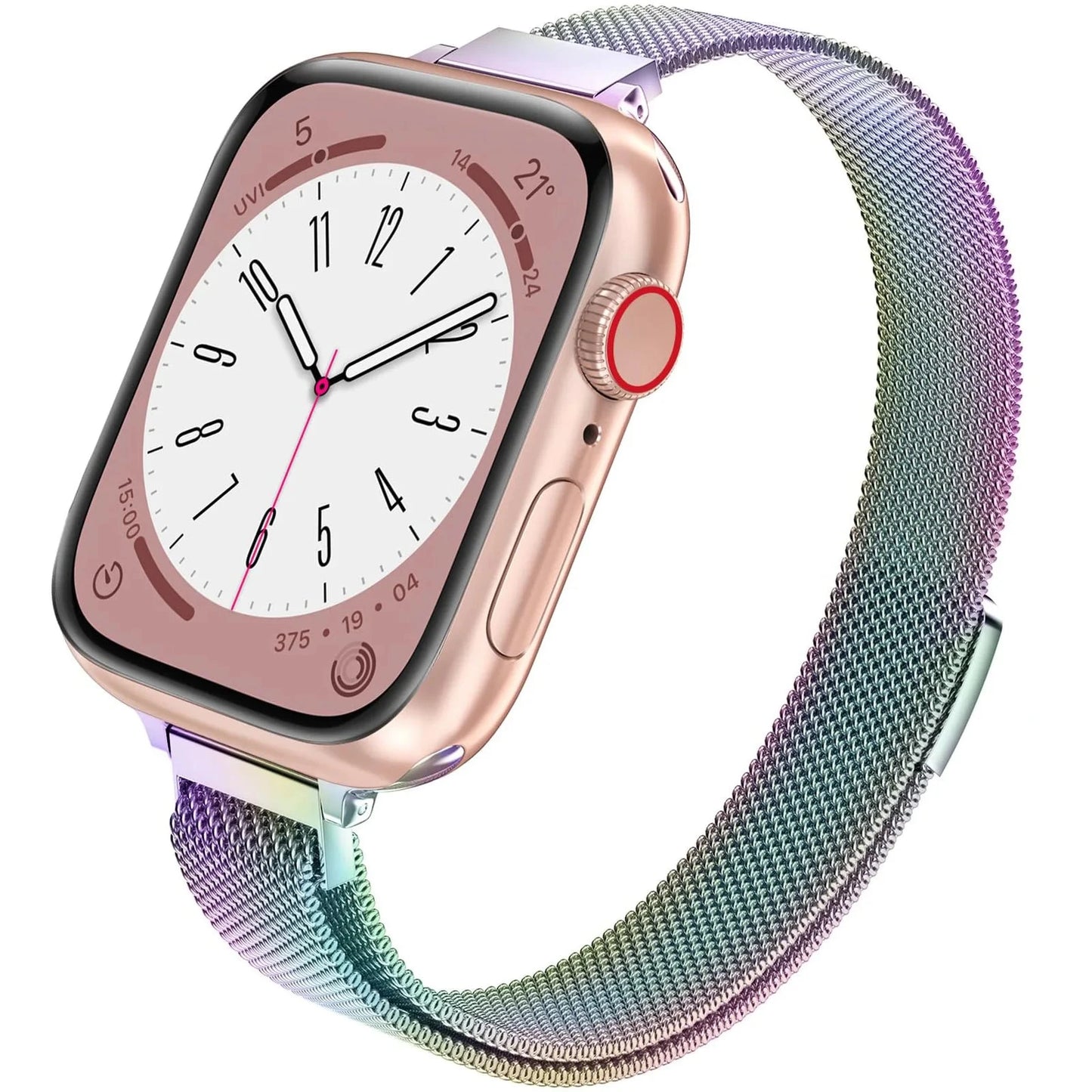 Slim Milanese Loop Apple Watch Band – Adjustable Magnetic Strap, Compatible with 38mm, 40mm, 41mm, 42mm, 44mm, 45mm, and 49mm (Series 1-9, SE, Ultra 1 & 2) - Wearable Upgrades