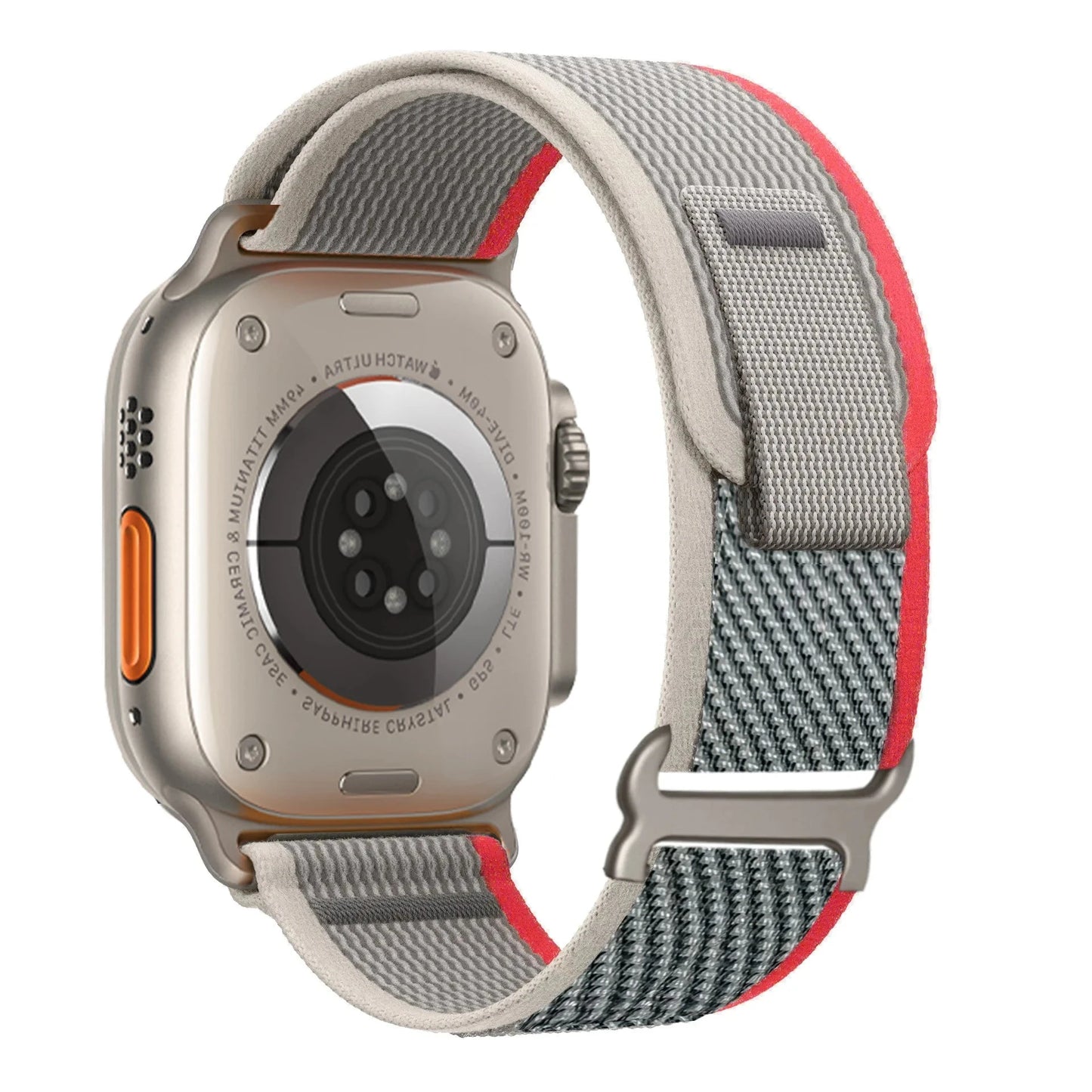 Trail Strap for Apple Watch Ultra Band – Durable Replacement Band for Series 3, 5, 6, 7, 8, 9, SE, Compatible with 49mm, 44mm, 40mm, 45mm, 41mm, 38mm, and 42mm Models - Wearable Upgrades