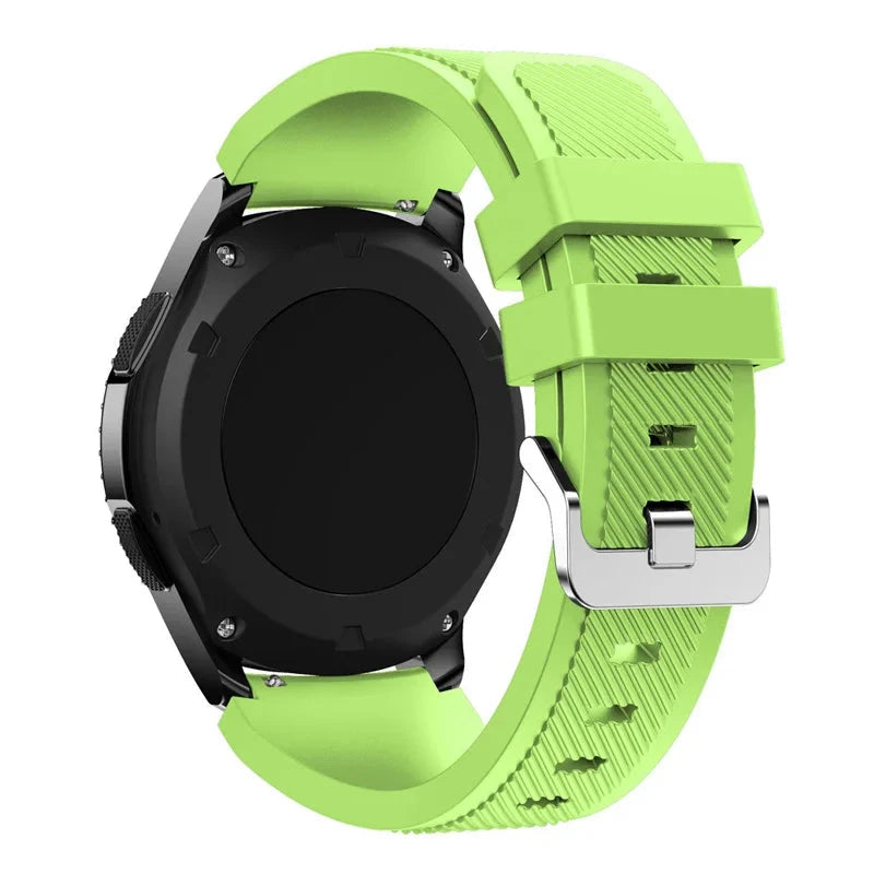 20mm & 22mm Silicone Band – Durable and Comfortable Design, Compatible with Samsung Galaxy Watch 5/6/4/3 (46mm & 42mm), Gear S3 Frontier/Sport, Huawei GT 2/2E, and More - Wearable Upgrades 