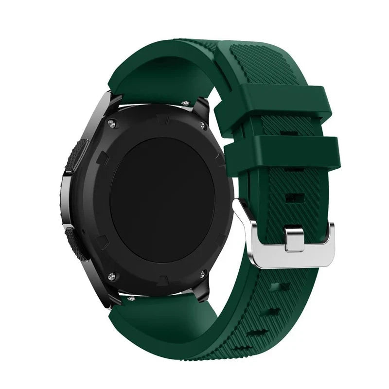 20mm & 22mm Silicone Band – Durable and Comfortable Design, Compatible with Samsung Galaxy Watch 5/6/4/3 (46mm & 42mm), Gear S3 Frontier/Sport, Huawei GT 2/2E, and More - Wearable Upgrades 