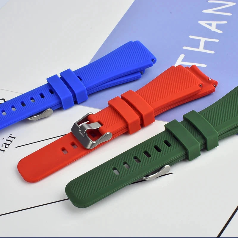 20mm & 22mm Silicone Band – Durable and Comfortable Design, Compatible with Samsung Galaxy Watch 5/6/4/3 (46mm & 42mm), Gear S3 Frontier/Sport, Huawei GT 2/2E, and More - Wearable Upgrades 