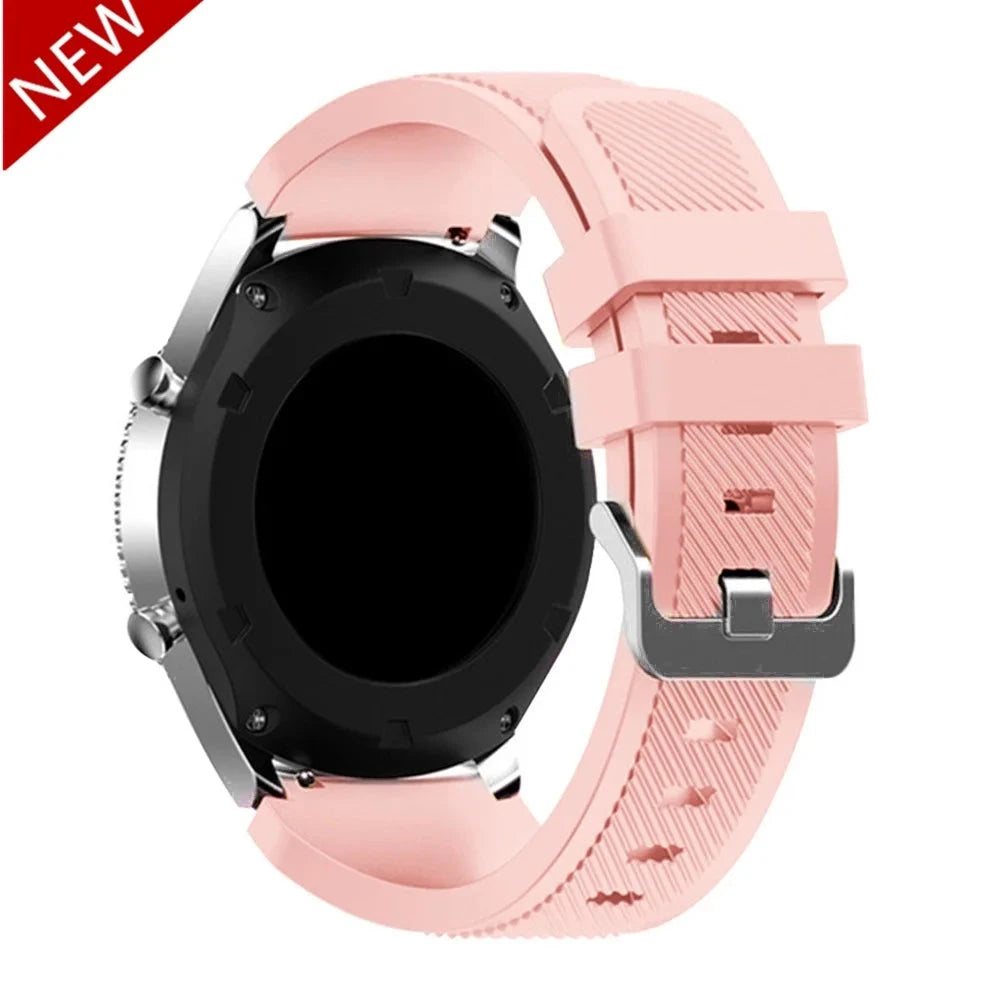 20mm & 22mm Silicone Band – Durable and Comfortable Design, Compatible with Samsung Galaxy Watch 5/6/4/3 (46mm & 42mm), Gear S3 Frontier/Sport, Huawei GT 2/2E, and More - Wearable Upgrades 