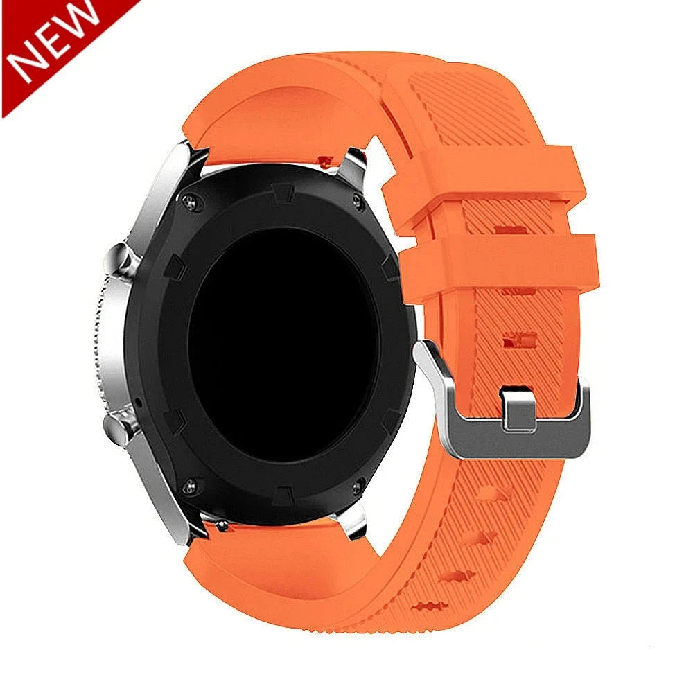 20mm & 22mm Silicone Band – Durable and Comfortable Design, Compatible with Samsung Galaxy Watch 5/6/4/3 (46mm & 42mm), Gear S3 Frontier/Sport, Huawei GT 2/2E, and More - Wearable Upgrades 