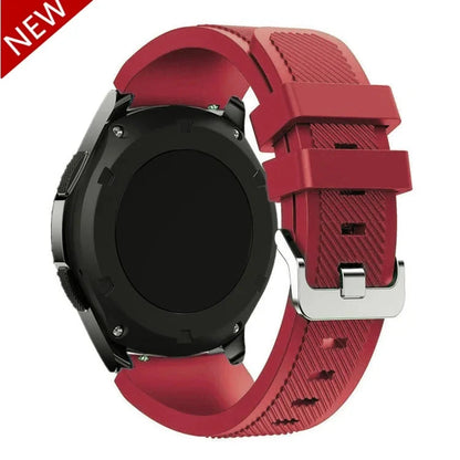 20mm & 22mm Silicone Band – Durable and Comfortable Design, Compatible with Samsung Galaxy Watch 5/6/4/3 (46mm & 42mm), Gear S3 Frontier/Sport, Huawei GT 2/2E, and More - Wearable Upgrades 