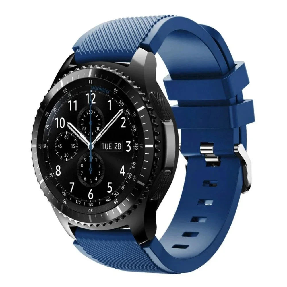 20mm & 22mm Silicone Band – Durable and Comfortable Design, Compatible with Samsung Galaxy Watch 5/6/4/3 (46mm & 42mm), Gear S3 Frontier/Sport, Huawei GT 2/2E, and More - Wearable Upgrades 