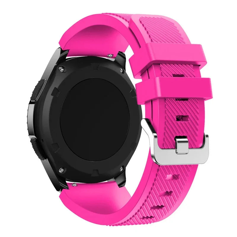 20mm & 22mm Silicone Band – Durable and Comfortable Design, Compatible with Samsung Galaxy Watch 5/6/4/3 (46mm & 42mm), Gear S3 Frontier/Sport, Huawei GT 2/2E, and More - Wearable Upgrades 