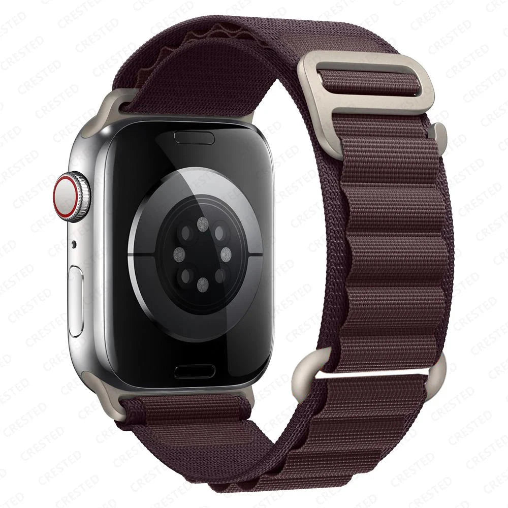 Alpine Nylon Loop Apple Watch Band with Titanium G-Hook – Compatible with 38mm, 40mm, 41mm, 42mm, 44mm, 45mm, 46mm & 49mm Apple Watches (Series 1–10, SE, Ultra) - Wearable Upgrades 