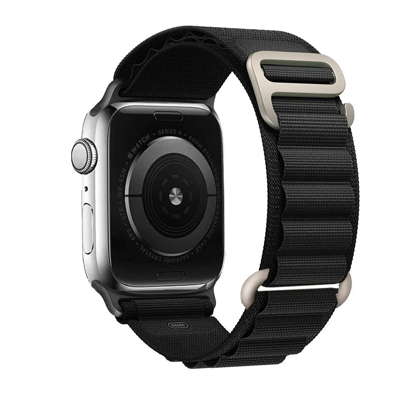 Alpine Nylon Loop Apple Watch Band with Titanium G-Hook – Compatible with 38mm, 40mm, 41mm, 42mm, 44mm, 45mm, 46mm & 49mm Apple Watches (Series 1–10, SE, Ultra) - Wearable Upgrades 