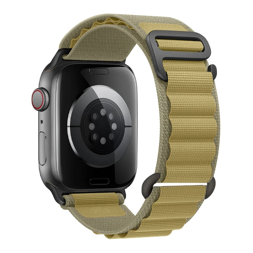 Alpine Nylon Loop Apple Watch Band with Titanium G-Hook – Compatible with 38mm, 40mm, 41mm, 42mm, 44mm, 45mm, 46mm & 49mm Apple Watches (Series 1–10, SE, Ultra) - Wearable Upgrades 