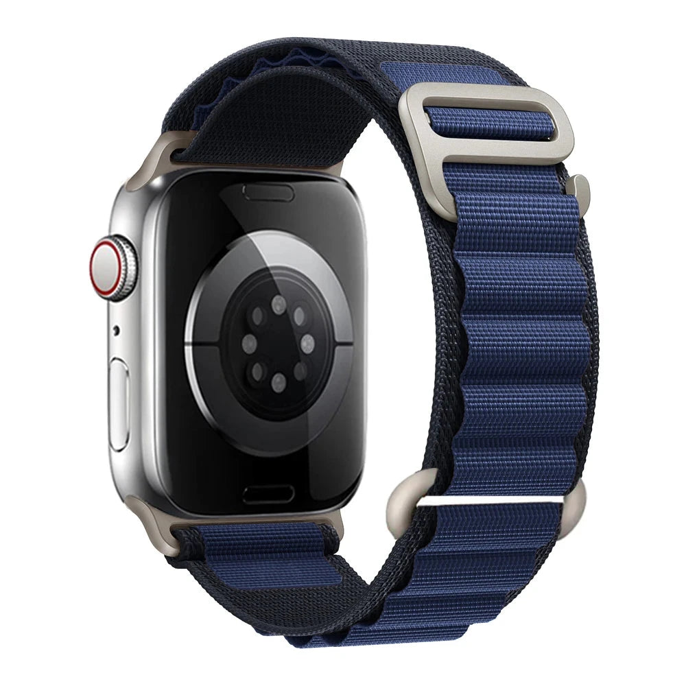 Alpine Nylon Loop Apple Watch Band with Titanium G-Hook – Compatible with 38mm, 40mm, 41mm, 42mm, 44mm, 45mm, 46mm & 49mm Apple Watches (Series 1–10, SE, Ultra) - Wearable Upgrades 
