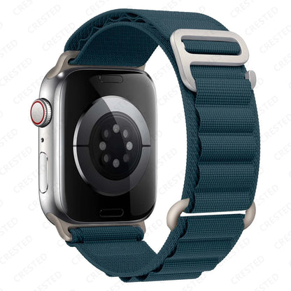 Alpine Nylon Loop Apple Watch Band with Titanium G-Hook – Compatible with 38mm, 40mm, 41mm, 42mm, 44mm, 45mm, 46mm & 49mm Apple Watches (Series 1–10, SE, Ultra) - Wearable Upgrades 