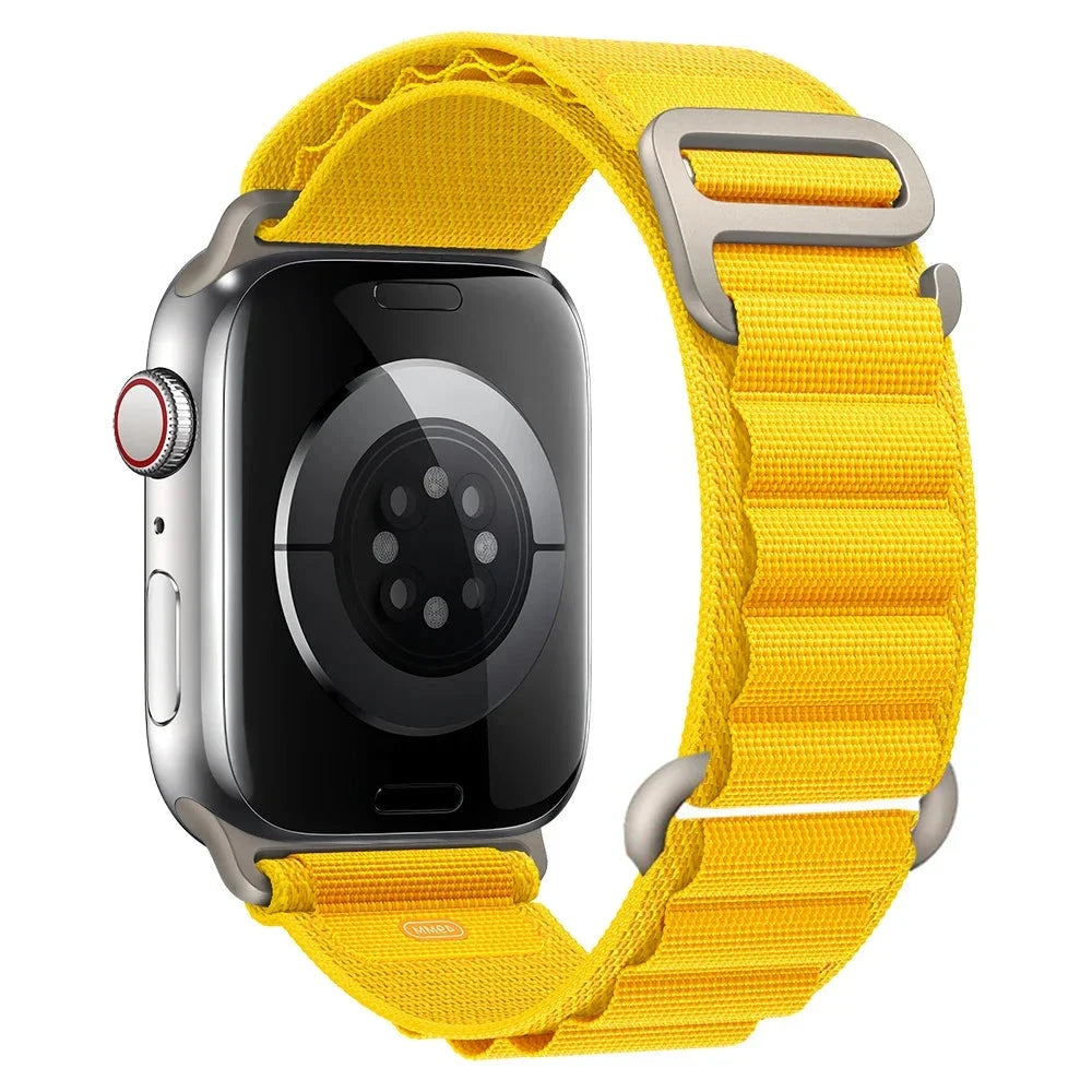 Alpine Nylon Loop Apple Watch Band with Titanium G-Hook – Compatible with 38mm, 40mm, 41mm, 42mm, 44mm, 45mm, 46mm & 49mm Apple Watches (Series 1–10, SE, Ultra) - Wearable Upgrades 