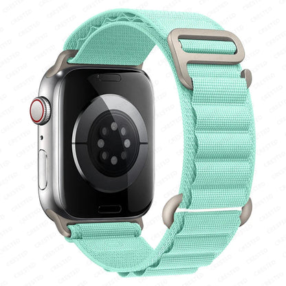 Alpine Nylon Loop Apple Watch Band with Titanium G-Hook – Compatible with 38mm, 40mm, 41mm, 42mm, 44mm, 45mm, 46mm & 49mm Apple Watches (Series 1–10, SE, Ultra) - Wearable Upgrades 