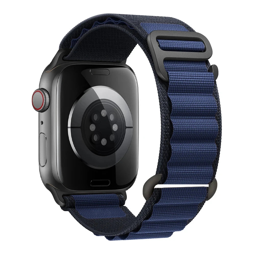 Alpine Nylon Loop Apple Watch Band with Titanium G-Hook – Compatible with 38mm, 40mm, 41mm, 42mm, 44mm, 45mm, 46mm & 49mm Apple Watches (Series 1–10, SE, Ultra) - Wearable Upgrades 