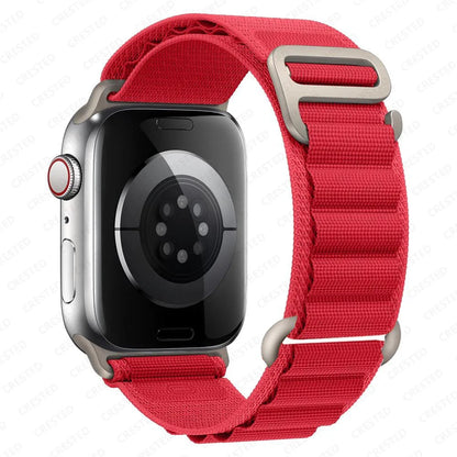 Alpine Nylon Loop Apple Watch Band with Titanium G-Hook – Compatible with 38mm, 40mm, 41mm, 42mm, 44mm, 45mm, 46mm & 49mm Apple Watches (Series 1–10, SE, Ultra) - Wearable Upgrades 