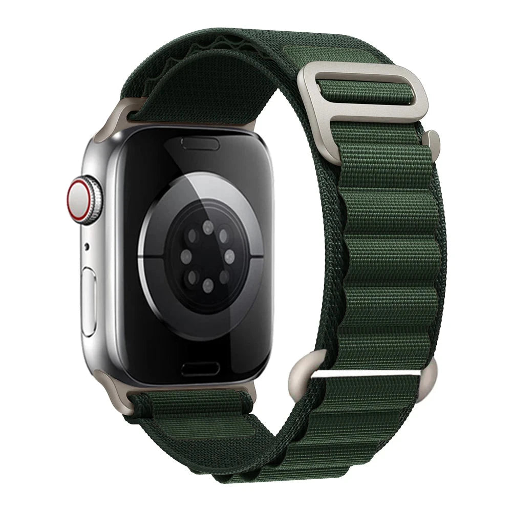 Alpine Nylon Loop Apple Watch Band with Titanium G-Hook – Compatible with 38mm, 40mm, 41mm, 42mm, 44mm, 45mm, 46mm & 49mm Apple Watches (Series 1–10, SE, Ultra) - Wearable Upgrades 