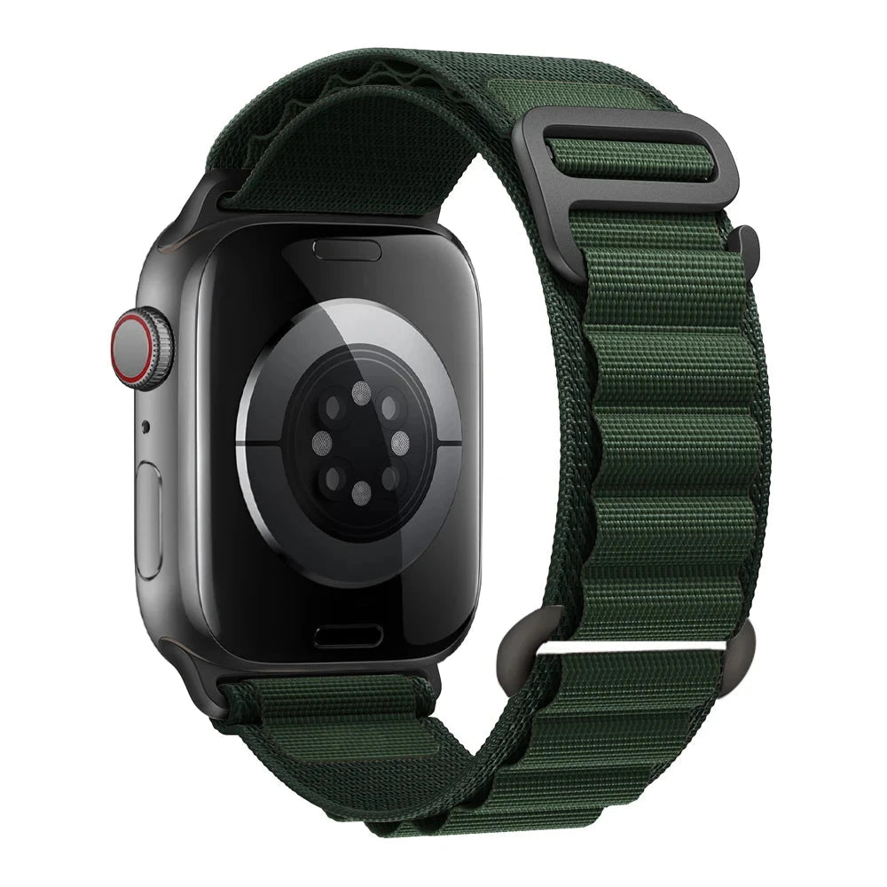 Alpine Nylon Loop Apple Watch Band with Titanium G-Hook – Compatible with 38mm, 40mm, 41mm, 42mm, 44mm, 45mm, 46mm & 49mm Apple Watches (Series 1–10, SE, Ultra) - Wearable Upgrades 