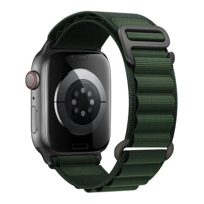 Alpine Nylon Loop Apple Watch Band with Titanium G-Hook – Compatible with 38mm, 40mm, 41mm, 42mm, 44mm, 45mm, 46mm & 49mm Apple Watches (Series 1–10, SE, Ultra) - Wearable Upgrades 