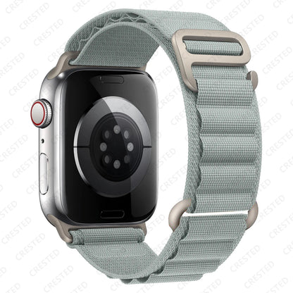 Alpine Nylon Loop Apple Watch Band with Titanium G-Hook – Compatible with 38mm, 40mm, 41mm, 42mm, 44mm, 45mm, 46mm & 49mm Apple Watches (Series 1–10, SE, Ultra) - Wearable Upgrades 