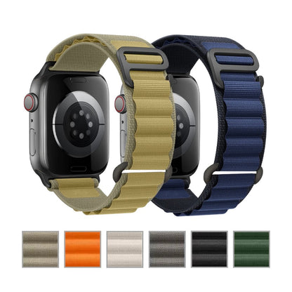 Alpine Nylon Loop Apple Watch Band with Titanium G-Hook – Compatible with 38mm, 40mm, 41mm, 42mm, 44mm, 45mm, 46mm & 49mm Apple Watches (Series 1–10, SE, Ultra) - Wearable Upgrades 
