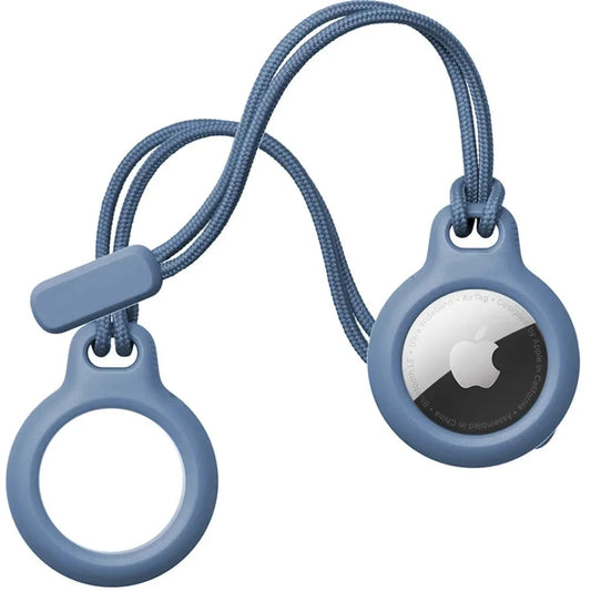 Case for Apple Airtags Locator with Strap – Protective Cover, Anti-Lost Keychain Case for Airtag Holder, Tracker for Keys, Bags, and Luggage - Wearable Upgrades 