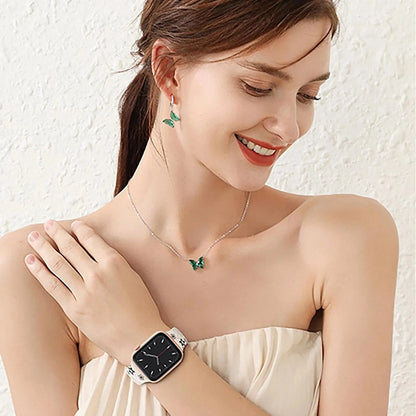 Engraved Silicone Apple Watch Band, Floral Pattern – Compatible with Apple Watch Series 1-9, SE, Ultra, Ultra 2 (38mm-49mm) - Wearable Upgrades 