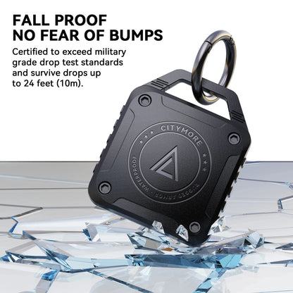IPX8 Waterproof AirTag Keychain Holder – Ultra-Compact Case for Apple AirTag, Compatible with Dog Collars, Backpacks, Keys, and Luggage - Wearable Upgrades 