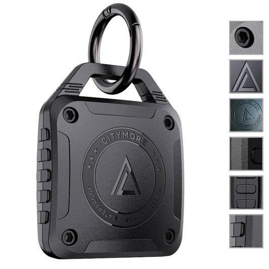 IPX8 Waterproof AirTag Keychain Holder – Ultra-Compact Case for Apple AirTag, Compatible with Dog Collars, Backpacks, Keys, and Luggage - Wearable Upgrades 