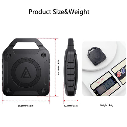 IPX8 Waterproof AirTag Keychain Holder – Ultra-Compact Case for Apple AirTag, Compatible with Dog Collars, Backpacks, Keys, and Luggage - Wearable Upgrades 