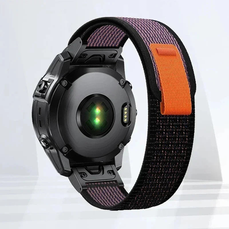 Nylon Strap for Garmin – High Quality Watch Loop Band, Compatible with Fenix 7X, 6, 6X, 6S Pro, 5, 5X, 5S Plus, 3, 3HR, Forerunner 945 (20mm, 22mm, 26mm) - Wearable Upgrades 