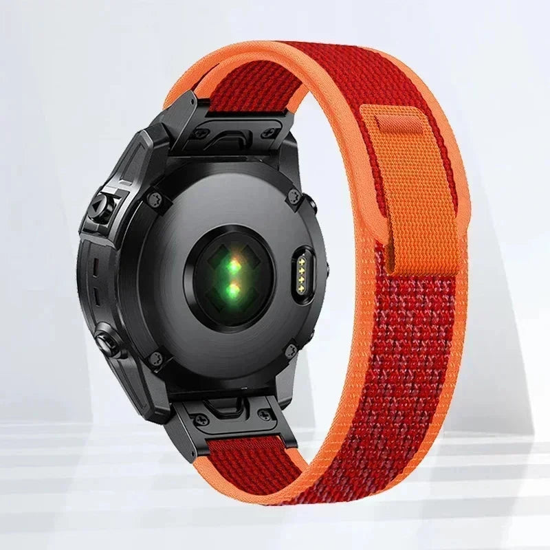 Nylon Strap for Garmin – High Quality Watch Loop Band, Compatible with Fenix 7X, 6, 6X, 6S Pro, 5, 5X, 5S Plus, 3, 3HR, Forerunner 945 (20mm, 22mm, 26mm) - Wearable Upgrades 