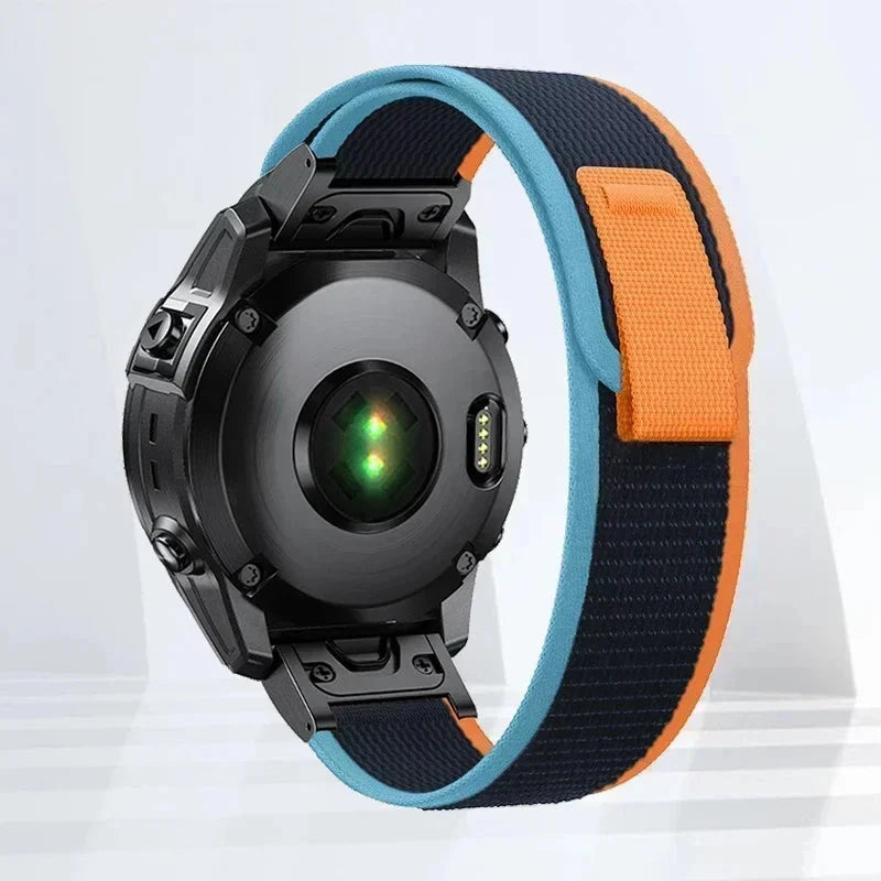Nylon Strap for Garmin – High Quality Watch Loop Band, Compatible with Fenix 7X, 6, 6X, 6S Pro, 5, 5X, 5S Plus, 3, 3HR, Forerunner 945 (20mm, 22mm, 26mm) - Wearable Upgrades 