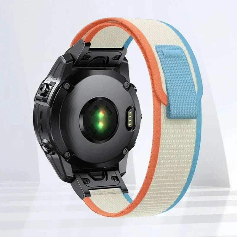 Nylon Strap for Garmin – High Quality Watch Loop Band, Compatible with Fenix 7X, 6, 6X, 6S Pro, 5, 5X, 5S Plus, 3, 3HR, Forerunner 945 (20mm, 22mm, 26mm) - Wearable Upgrades 